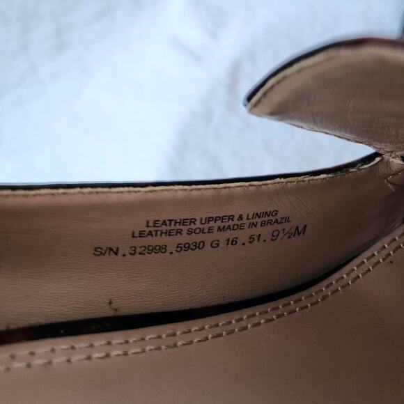 Tory Burch Tortoise Shell Patent Leather Heeled Loafers Size 9.5 - Picture 8 of 16